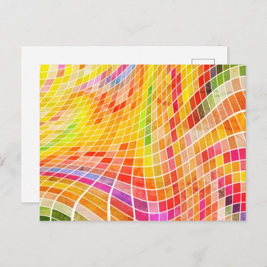 Colorful Pattern Briefkaart (Voorkant / Achterkant)