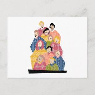 Colorful Pattern Choir Briefkaart