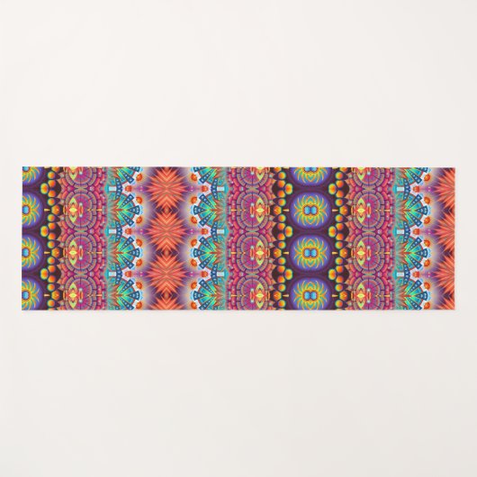 Colorful Pattern Design Yoga Mat (Voorkant (horizontaal))