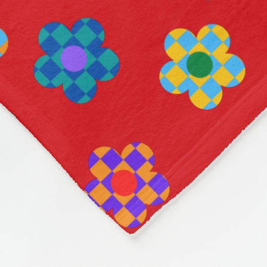 Colorful Pattern Fleece Deken (Hoek)