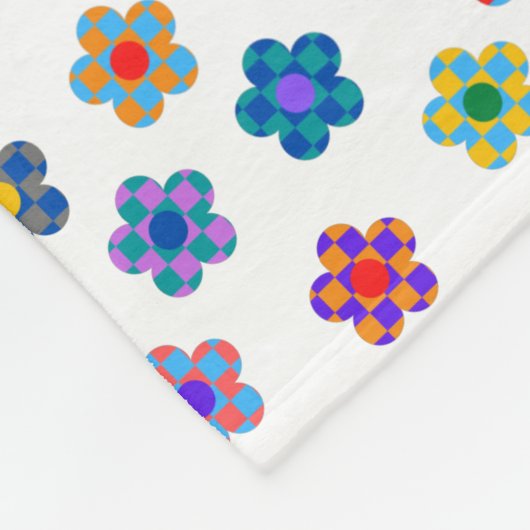 Colorful Pattern Fleece Deken (Hoek)