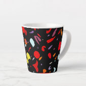 Colorful Pattern Latte Mok (Rechterhoek)