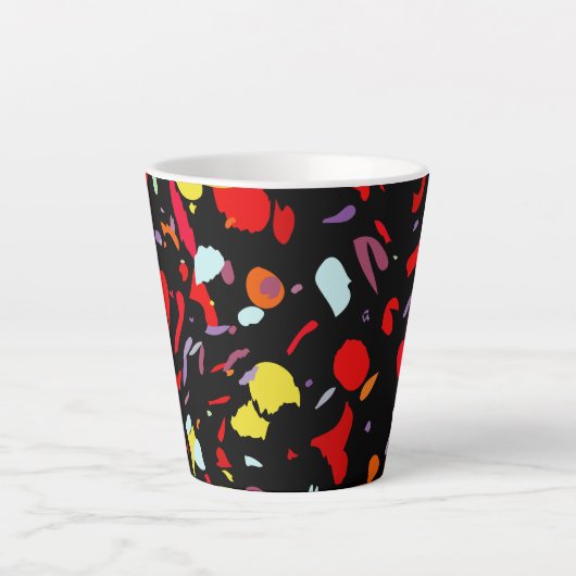 Colorful Pattern Latte Mok (Voorkant)