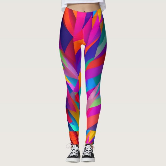 Colorful Pattern-Leggings Leggings (Voorkant)