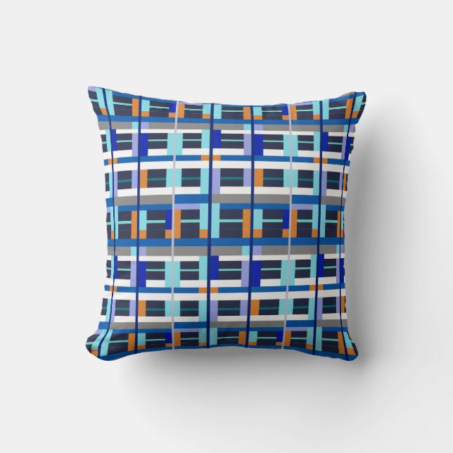 Colorful Pattern Line Stripes Sierkussen Cushion (Voorkant)
