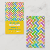 Colorful Pattern mamma Networking Card Contactkaartje (Voorkant / Achterkant)