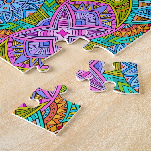 Colorful Pattern Puzzle Legpuzzel (Zijkant)