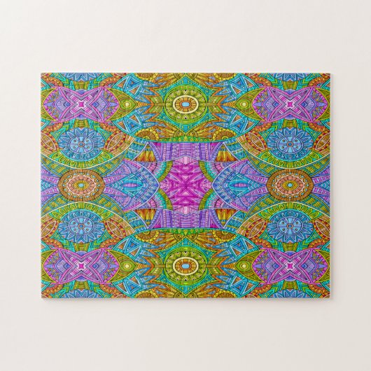 Colorful Pattern Puzzle Legpuzzel (Horizontaal)