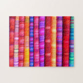 Colorful Pattern Puzzles Traditional Woven Textile Legpuzzel (Horizontaal)