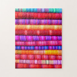 Colorful Pattern Puzzles Traditional Woven Textile Legpuzzel