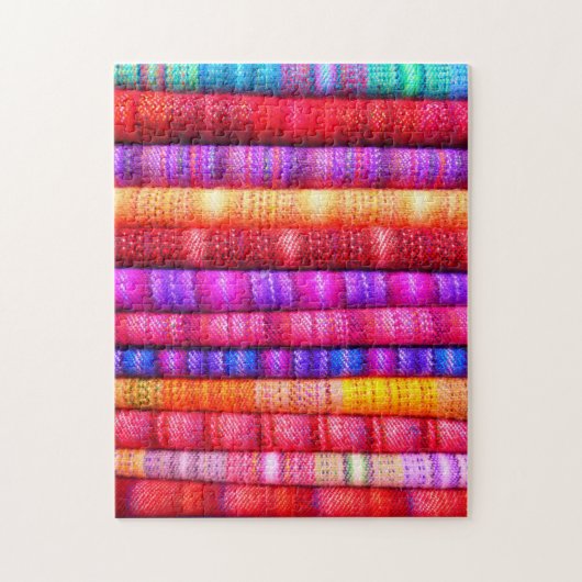 Colorful Pattern Puzzles Traditional Woven Textile Legpuzzel (Verticaal)