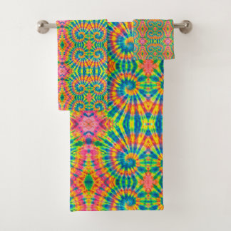 Colorful Pattern Stropdas-dye Hippie Bad Handdoek