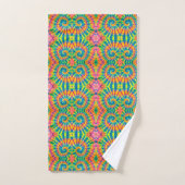 Colorful Pattern Stropdas-dye Hippie Bad Handdoek (Handdoek)