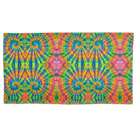 Colorful Pattern Stropdas-dye Hippie Kussensloop (Voorkant-Links)