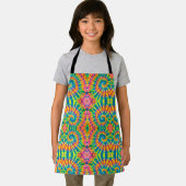 Colorful Pattern Stropdas-dye Hippie Schort (Insitu)