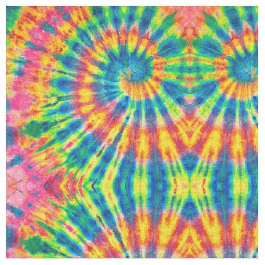Colorful Pattern Stropdas-dye Hippie Stof (Close Up)