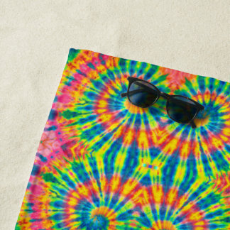 Colorful Pattern Stropdas-dye Hippie Strandlaken