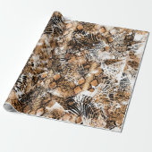 Colorful Pattern Study, Leopard, Zebra, Camouflage Cadeaupapier (Uitgerold)