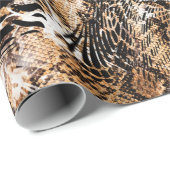 Colorful Pattern Study, Leopard, Zebra, Camouflage Cadeaupapier (Rol Hoek)