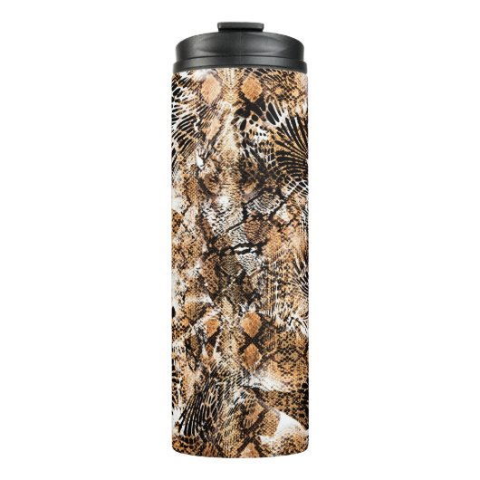 Colorful Pattern Study, Leopard, Zebra, Camouflage Thermosbeker (Voorkant)