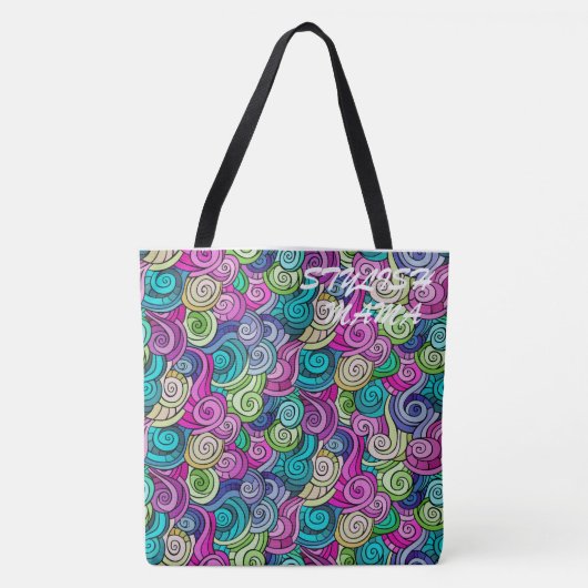 Colorful Pattern Tote Bag (Voorkant)