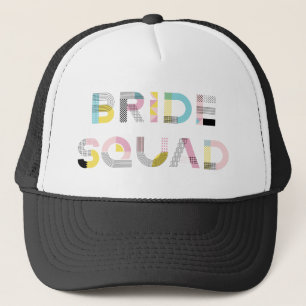 Colorful Pattern Typography Modern Bride Squad Pet