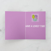 Colorful Patterned Eggs Easter Feestdagen Kaart (Binnen)