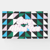 Colorful Patterned Sorry, raar Fart Funny Spandoek (Horizontaal)