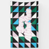 Colorful Patterned Sorry, raar Fart Funny Spandoek (Verticaal)