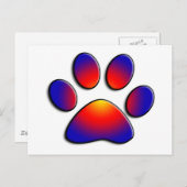 COLORFUL PAW BRIEFKAART (Voorkant / Achterkant)