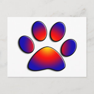 COLORFUL PAW BRIEFKAART