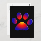 COLORFUL PAW BRIEFKAART (Voorkant / Achterkant)