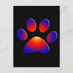 COLORFUL PAW BRIEFKAART
