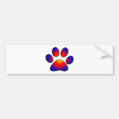 COLORFUL PAW BUMPERSTICKER (Voorkant)
