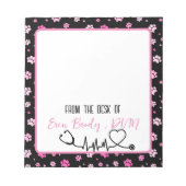 Colorful Paw-dierenarts Notitieblok (Voorkant)