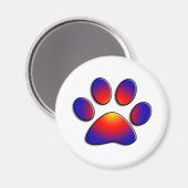 COLORFUL PAW MAGNEET (Voorkant / Achterkant)