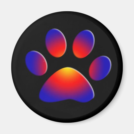 COLORFUL PAW MAGNEET (Voorkant)