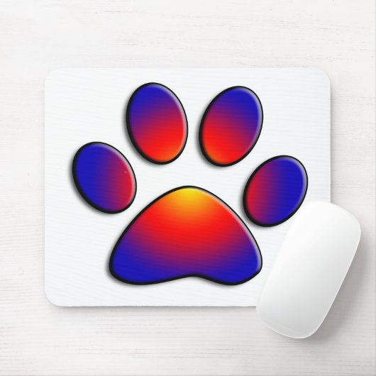 COLORFUL PAW MUISMAT (Met muis)