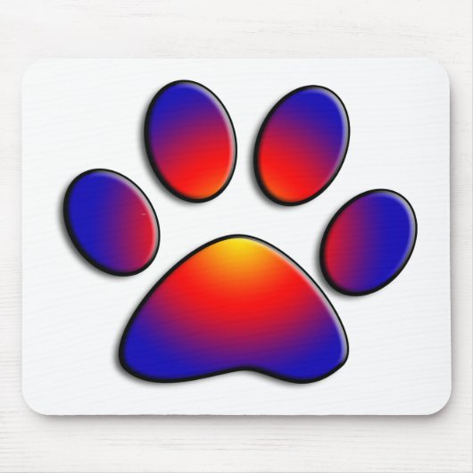 COLORFUL PAW MUISMAT (Voorkant)