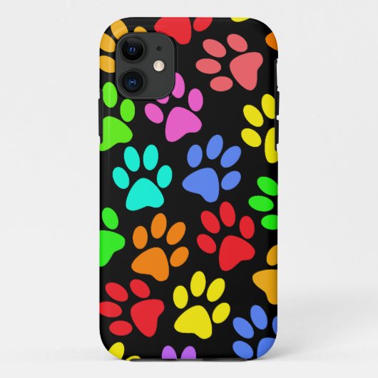 Colorful Paw Prins Collage Case-Mate iPhone Case (Achterkant)