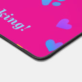 Colorful Paw Print Desk Mat (Hoek)