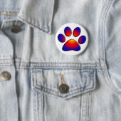 COLORFUL PAW RONDE BUTTON 5,7 CM (In situ)