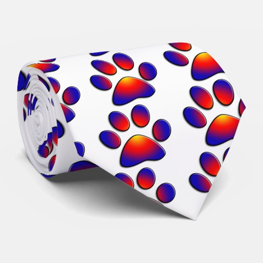 COLORFUL PAW STROPDAS (Opgerold)