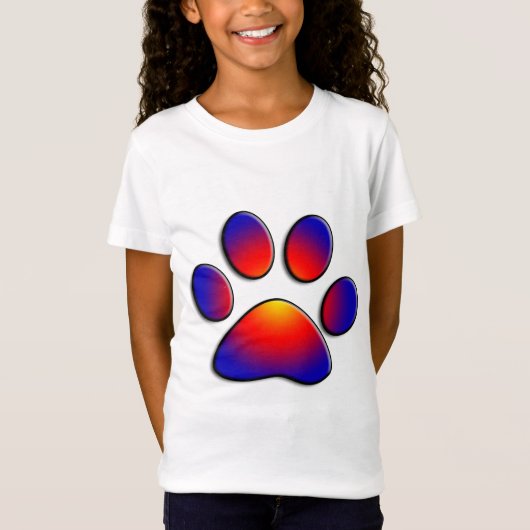 COLORFUL PAW T-SHIRT (Voorkant)