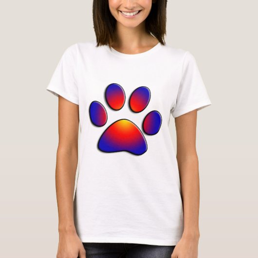 COLORFUL PAW T-SHIRT (Voorkant)