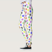 Colorful Pawprints-Leggings Leggings (Links)