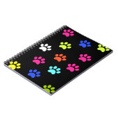 Colorful Pawprints Notitieboek (Linkerzijde)