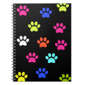 Colorful Pawprints Notitieboek (Voorkant)