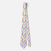 Colorful PawPrints-patroon Stropdas (Voorkant)