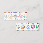 Colorful Paws Mini Visitekaartje (Voorkant / Achterkant)